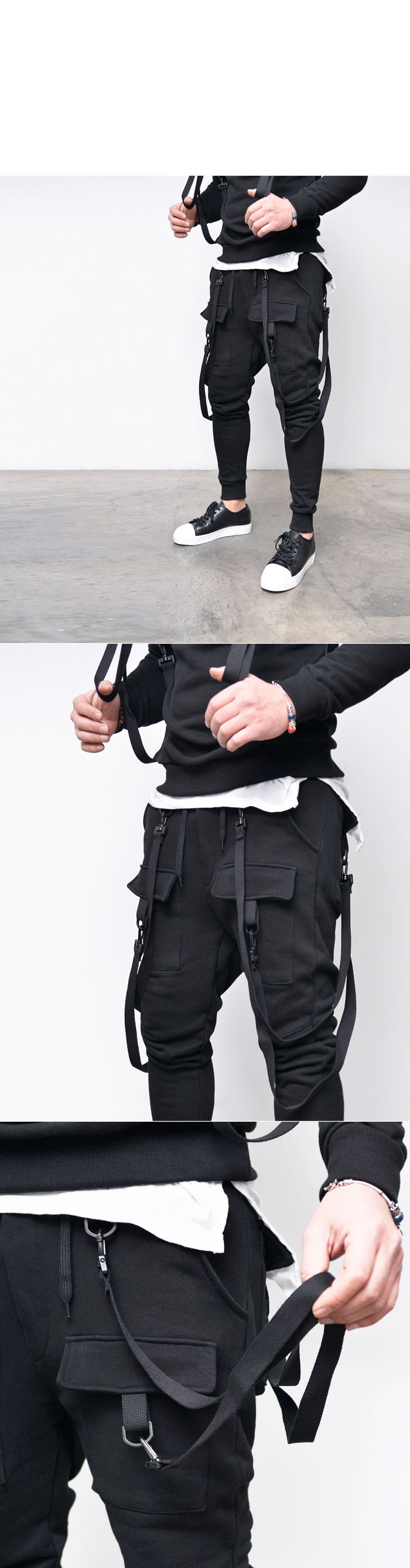 strap cargo joggers